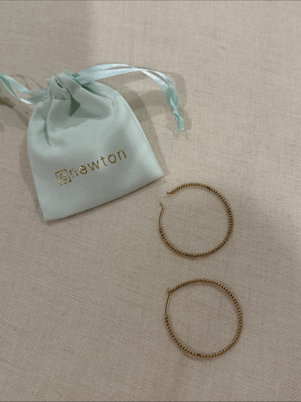 Enewton Hoop Beaded Gold Earrings